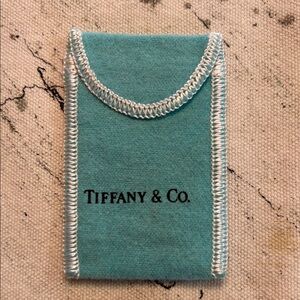 Tiffany & Co. Flannel Flap Pouch in Tiffany Blue